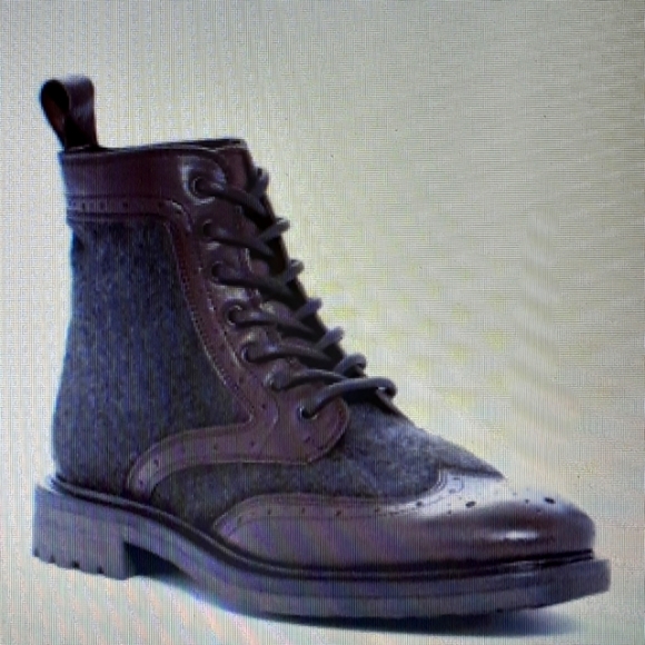 Kenneth Cole Reaction Wingtip Lace-Up Boot…